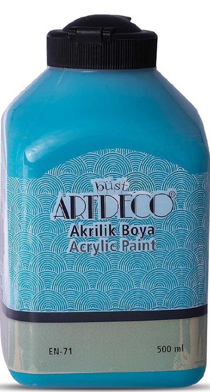 Artdeco Akrilik Boya 500 Ml Turkuaz Y-070l-3632